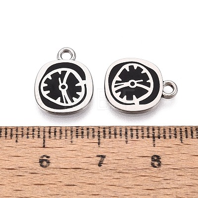 Rack Plating Alloy Enamel Pendants ENAM-N070-01A-01P-02-1