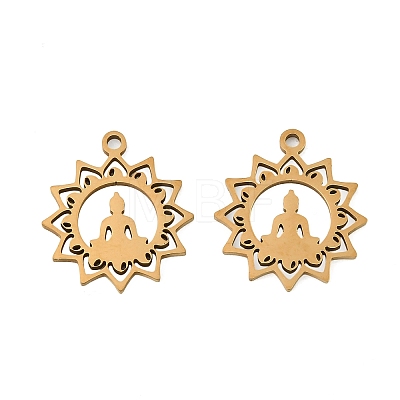 201 Stainless Steel Pendants STAS-Z195-02G-01-1
