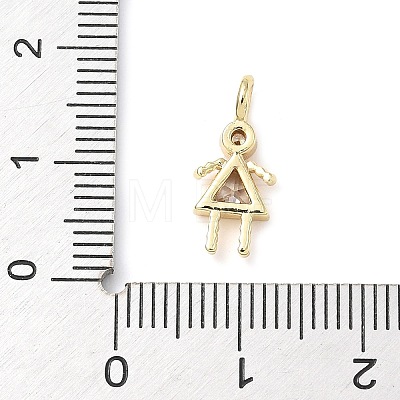 Brass Micro Pave Cubic Zirconia Pendants ZIRC-I356-17G-B04-1