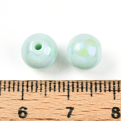 Electroplate Pearlized Glass Pearl Beads EGLA-T021-14B-05-1