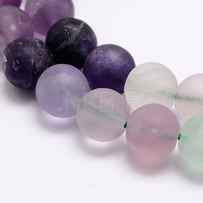 Natural Fluorite Bead Strands X-G-A163-06-6mm-1