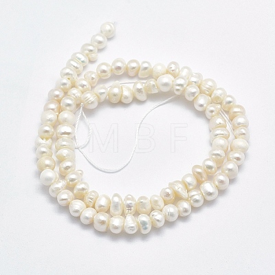 Natural Cultured Freshwater Pearl Beads Strands PEAR-F007-50-1