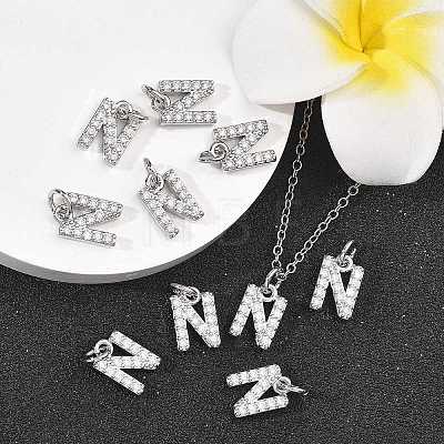 SHEGRACE Brass Micro Pave Clear Cubic Zirconia Pendants XGRQ29622-394P-N-1