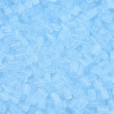 FGB Frosted Transparent Glass Seed Beads SEED-N013-05A-11-1