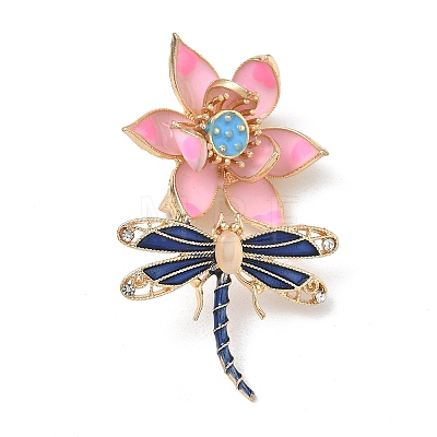 Dragonfly and Lotus Flower Enamel Pins RB-CBA59CF-01A-1