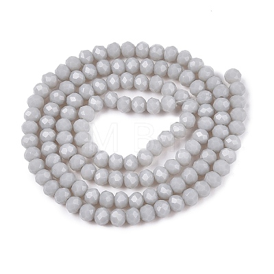 Opaque Solid Color Imitation Jade Glass Beads Strands EGLA-A044-P3mm-D19-1