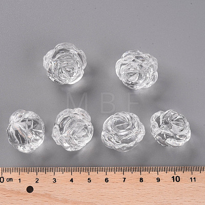 Transparent Acrylic Beads PL305Y-1-1