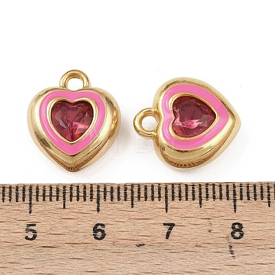 304 Stainless Steel Enamel Pendants STAS-C158-15G-05-1