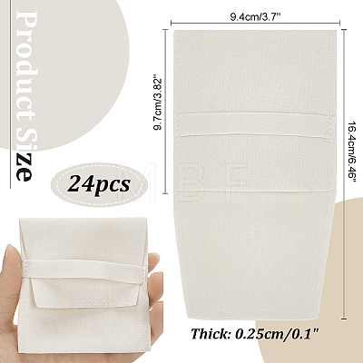 Double-Sided Faux Suede Jewelry Flap Pouches X-TP-WH0007-09B-1