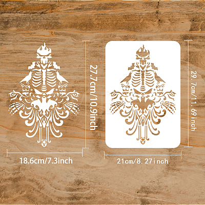 Plastic Drawing Painting Stencils Templates DIY-WH0396-180-1