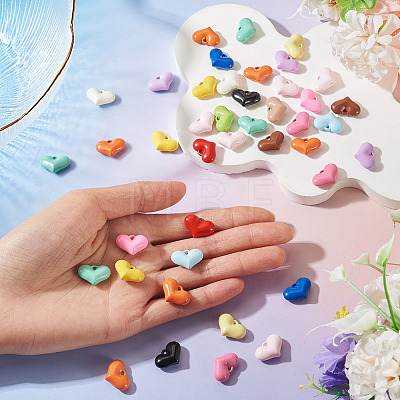 50Pcs Baking Paint Acrylic Pendants OACR-TA0004-83B-1