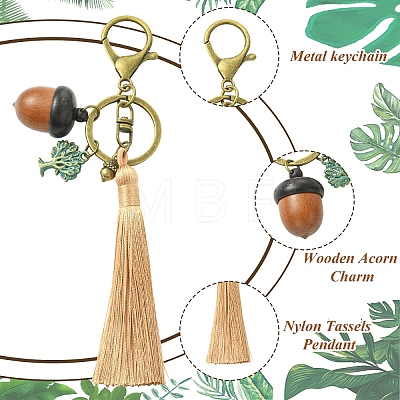Wood & Alloy Keychains KEYC-YW00262-1