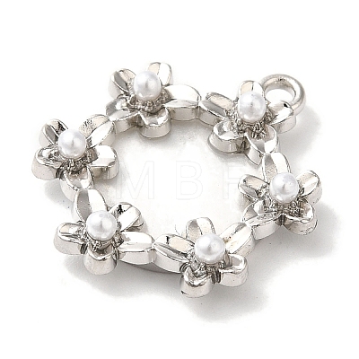 Flower Rack Plating Alloy Pendants FIND-I039-023A-P-1