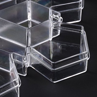 12 Grids Transparent Plastic Box CON-B009-03-1