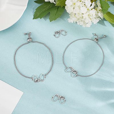 DIY Stainless Steel Slider Bracelets Making Kits DIY-UN0001-91-1