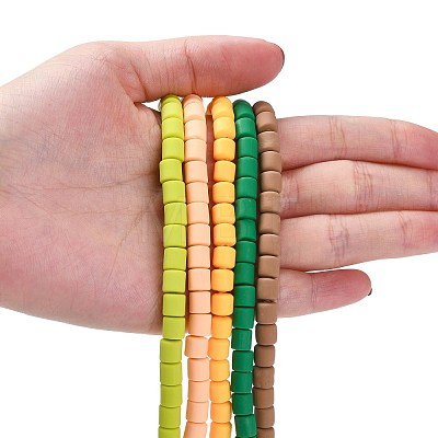 Polymer Clay Bead Strands CLAY-T001-C-1