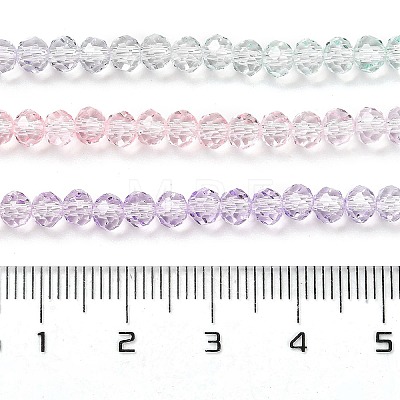 Transparent Painted Glass Beads Strands X-DGLA-A034-T3mm-A23-1