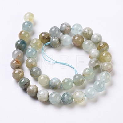 Natural Aquamarine Beads Strands G-G802-02D-1