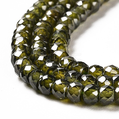 Cubic Zirconia Bead Strands ZIRC-G001-01J-1