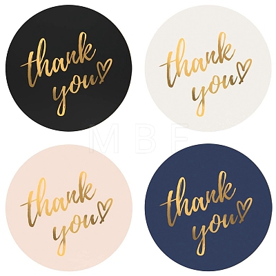 4 Colors Thank You Stickers Roll STIC-PW0006-017-1