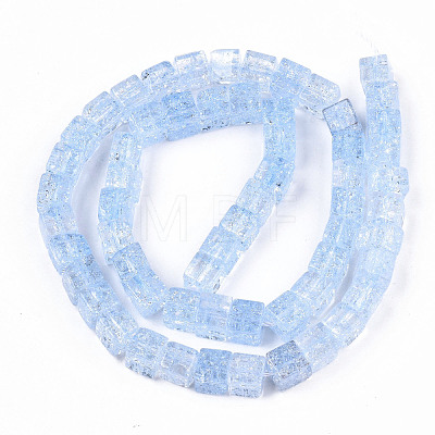 Crackle Glass Beads GLAA-S192-005E-1