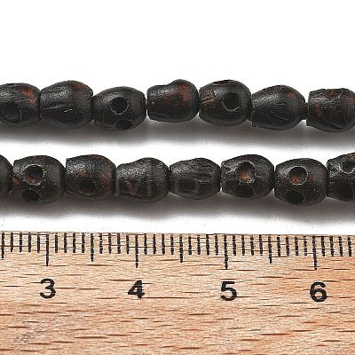 Carved Wood Beads Strands WOOD-Q060-03A-1