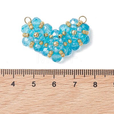 Glass Pendants PALLOY-MZ01298-02-1