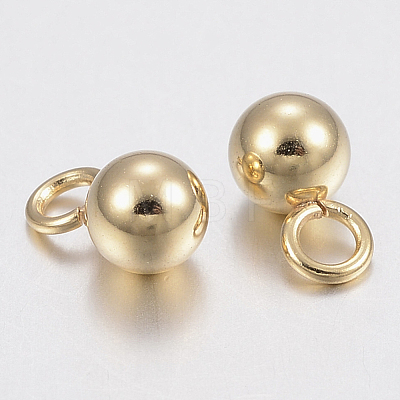 304 Stainless Steel Sphere Charms STAS-G179-93G-3mm-1