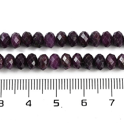 Natural Ruby Beads Strands G-P553-F01-04-1