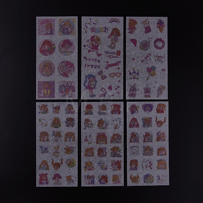 Cute Girl Theme Scrapbooking Stickers DIY-L038-B06-1