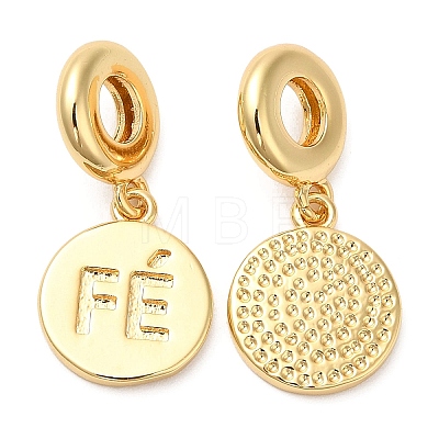 Brass Micro Pave Cubic Zirconia Pendants KK-D027-05G-1