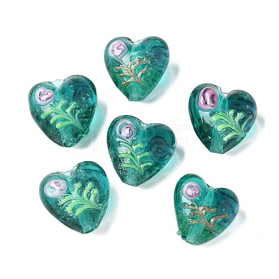 Handmade Transparent Lampwork Beads BLOW-D300-07E-1
