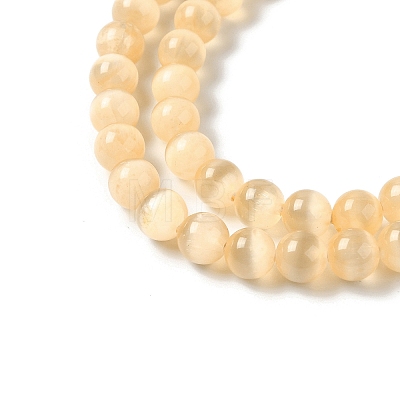 Natural Selenite Dyed Beads Strands G-P493-02F-01-1