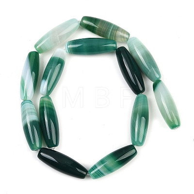Natural Striped Agate/Banded Agate Beads Strands G-S280-10D-1