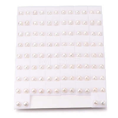 Natural Pearl Stud Earrings PEAR-N020-10A-01-1