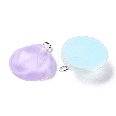 Translucent Resin Pendants RESI-A025-06E-1