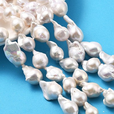 Natural Nucleated Pearl Beads Strands PEAR-B004-15J-05A-1