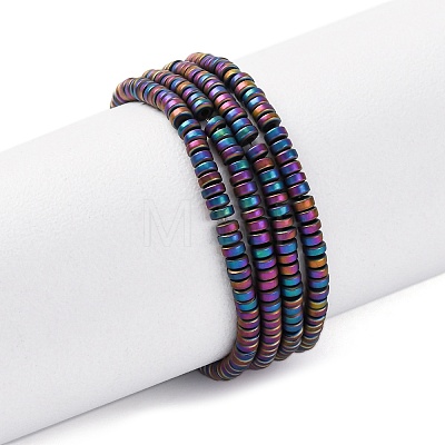 Electroplated Non-magnetic Hematite Beads Strands G-P571-A01-01F-1