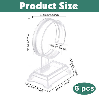 6Pcs Plastic Single Bracelet Display Stands BDIS-GO0001-01A-1