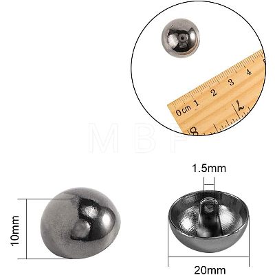 Alloy Shank Buttons BUTT-NB0001-06-1