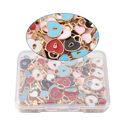 Alloy Enamel Pendants ENAM-TA0002-22-1