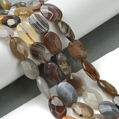 Natural Botswana Agate Beads Strands G-H004-B02-03-1