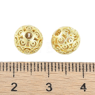 Brass Hollow Beads KK-A226-07C-G-1