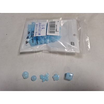 Opaque Acrylic Beads OACR-YW0001-73G-1
