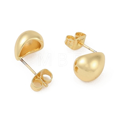 201 Stainless Steel Teardrop Stud Earrings EJEW-I309-16G-1