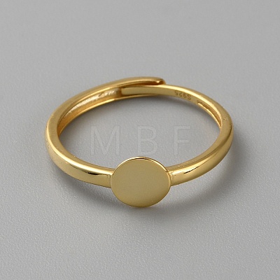 Adjustable Sterling Silver Ring Components STER-WH0008-37G-1