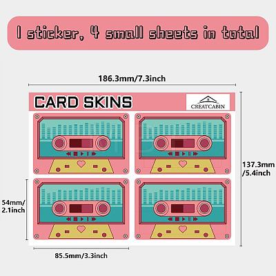 PVC Plastic Waterproof Card Stickers DIY-WH0432-148-1