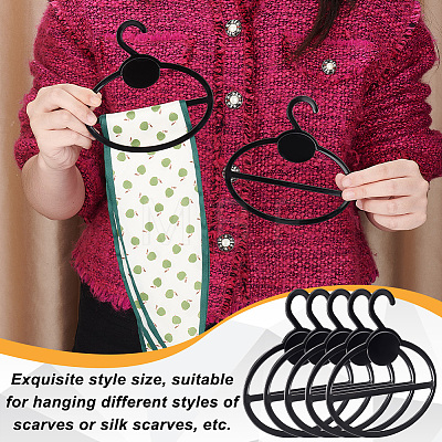 Plastic Scarf Display Hangers AJEW-WH0528-63A-1
