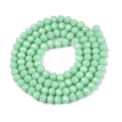 Opaque Solid Color Imitation Jade Glass Beads Strands EGLA-A044-P4mm-D14-1