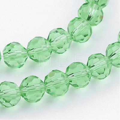 Transparent Glass Bead Strands GLAA-G013-4mm-55-1